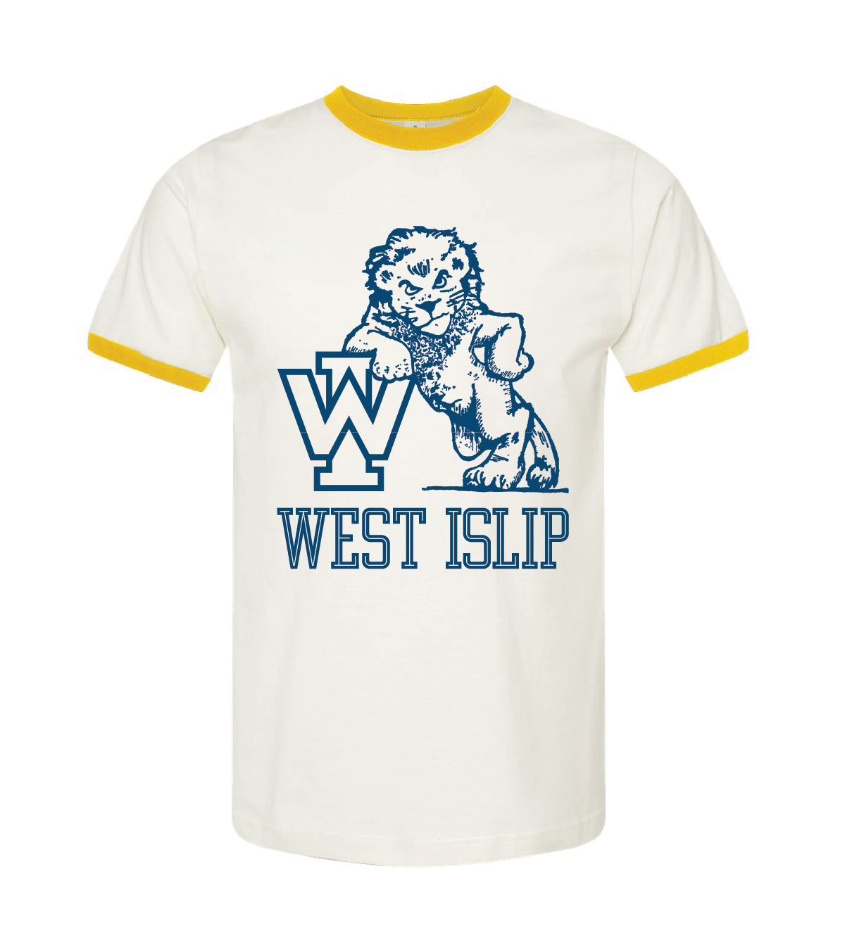 WEST ISLIP - LEANING LION RINGER T-SHIRT
