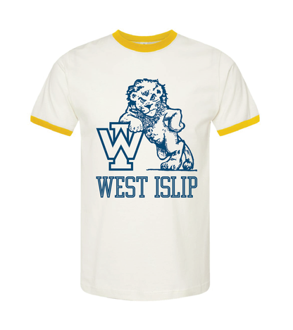 WEST ISLIP - LEANING LION RINGER T-SHIRT