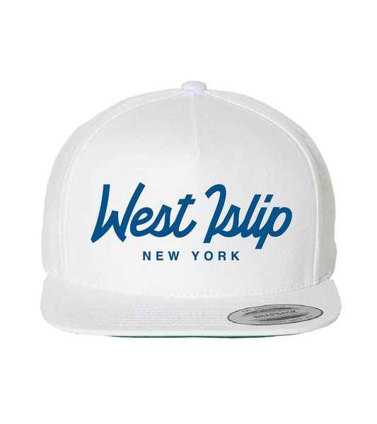 WEST ISLIP - SCRIPT SNAPBACK - WHITE