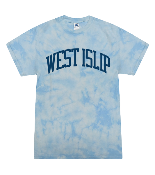 WEST ISLIP - BLOCK TYPE T-SHIRT - CRYSTAL BLUE