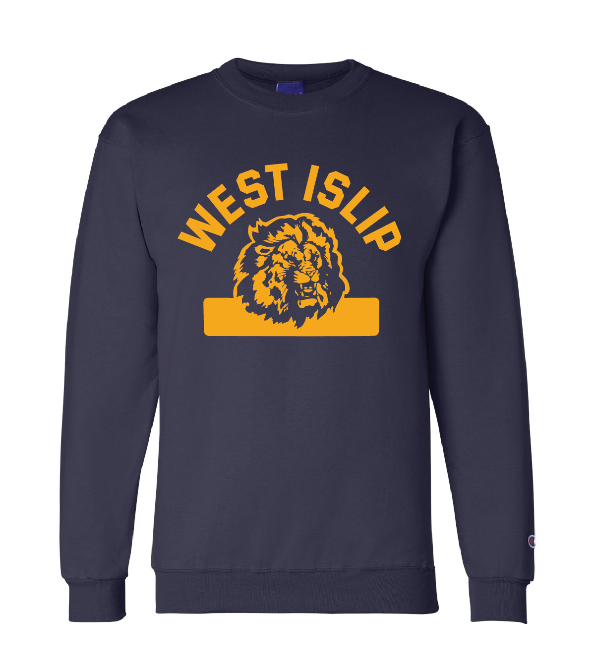 WEST ISLIP - LION MASCOT CREWNECK